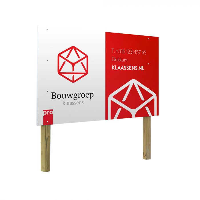 Werbeschild mit Schutzschicht